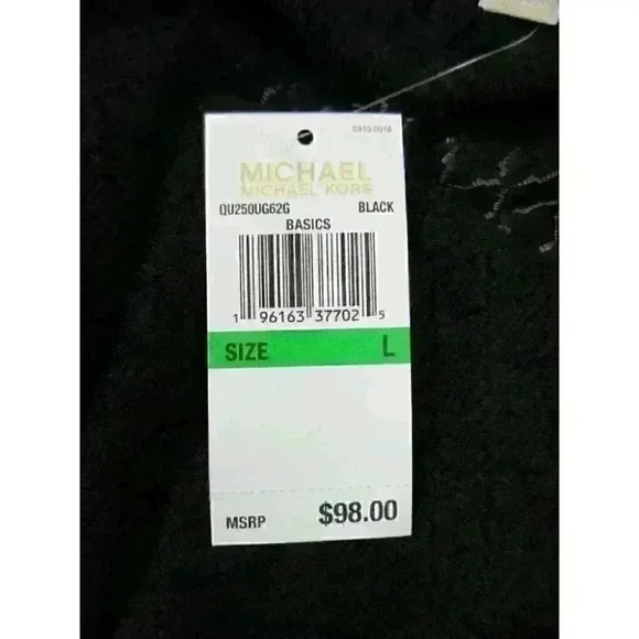 MICHAEL Michael Kors Womens L Ruffle Off-the-Shoulder Top In Black NWT $98 - Picture 2 of 4